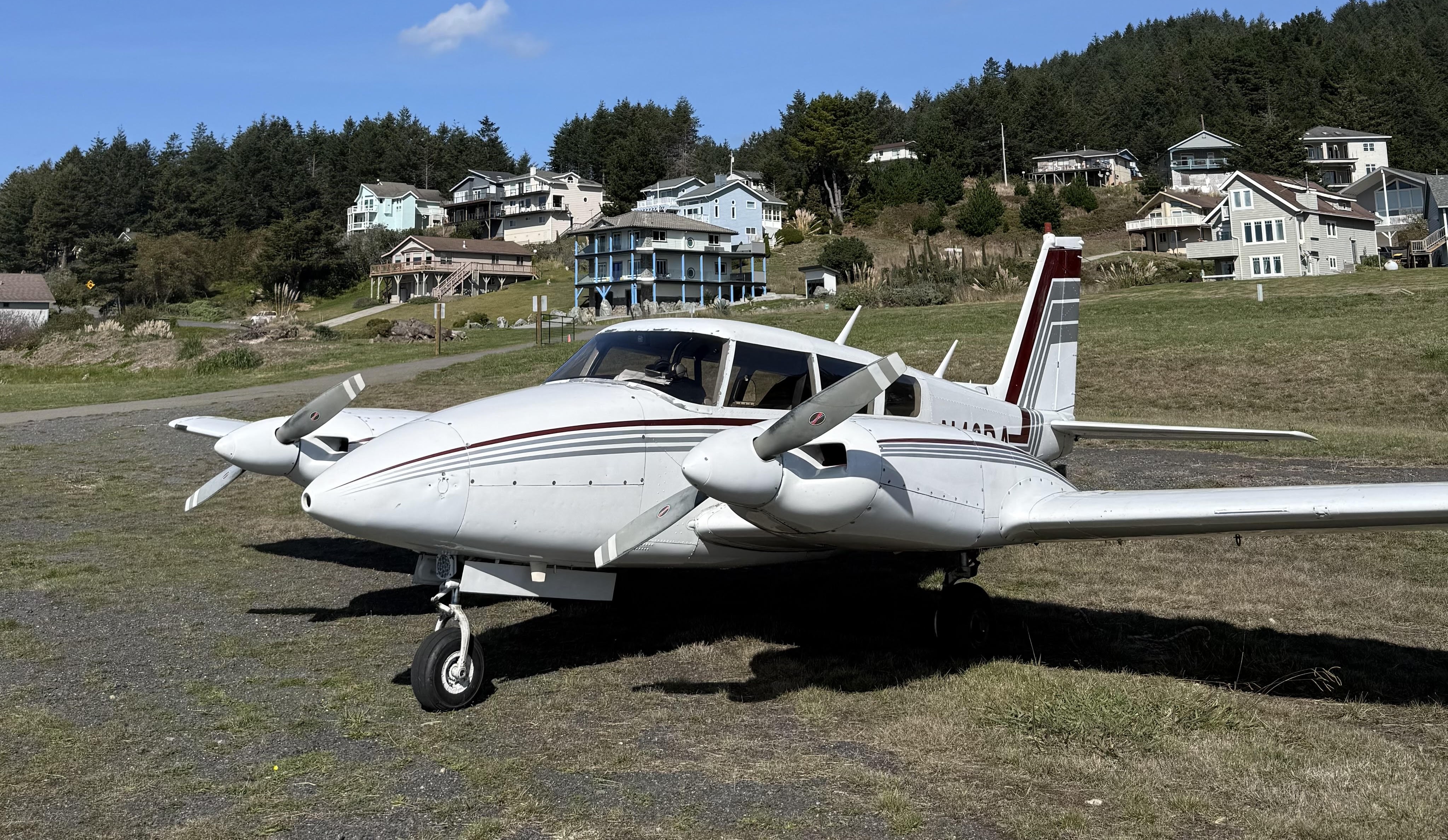 Twin Engine Aircraft Parked